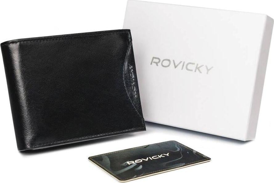 Кошелек мужской кожаный ROVICKY 1544-03-BOR-1324 Черный