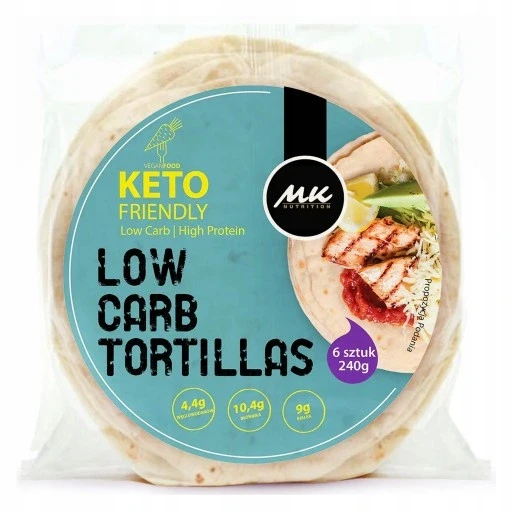 Тортилья білкова Keto Wrap Tortilla на 80% менше вуглеводів 240 г 6 шт.