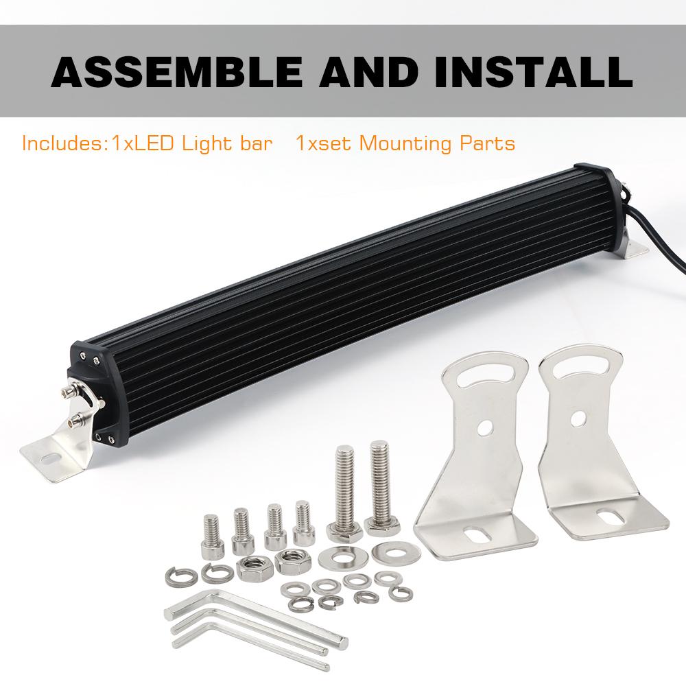 Світлодіодна балка CRV-22" 120W вигнута 561х54х111мм - фото 3 Світлодіодна балка CRV-22" 120W вигнута 561х54х111мм - фото 3