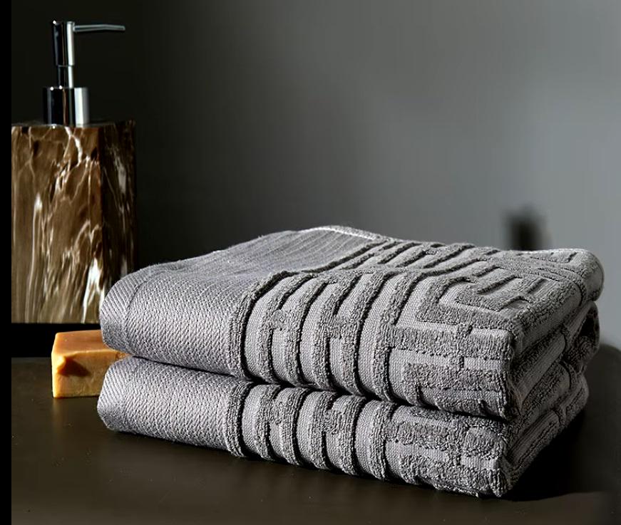 Полотенце банное Labirinth Organic 140х70 см Серый (RBathGrayLabirinth) - фото 4 Полотенце банное Labirinth Organic 140х70 см Серый (RBathGrayLabirinth) - фото 4