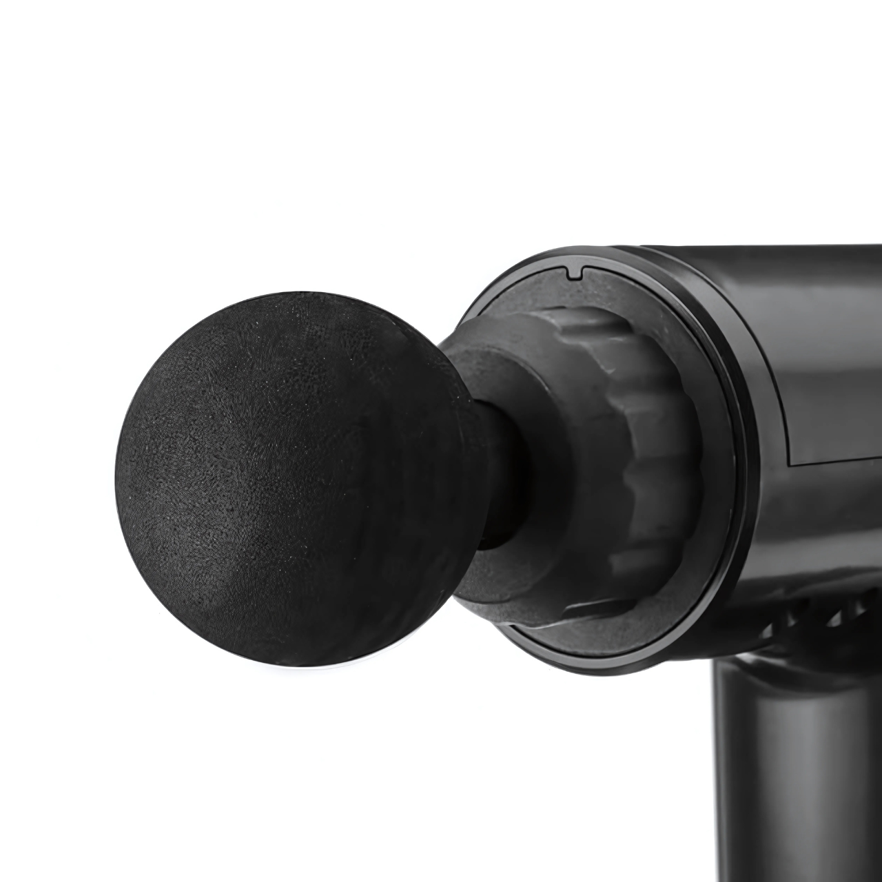 Массажер портативный вибрационный Fascial Gun аккумуляторный 2400 мАч 4 головки Черный (3444674517) - фото 3