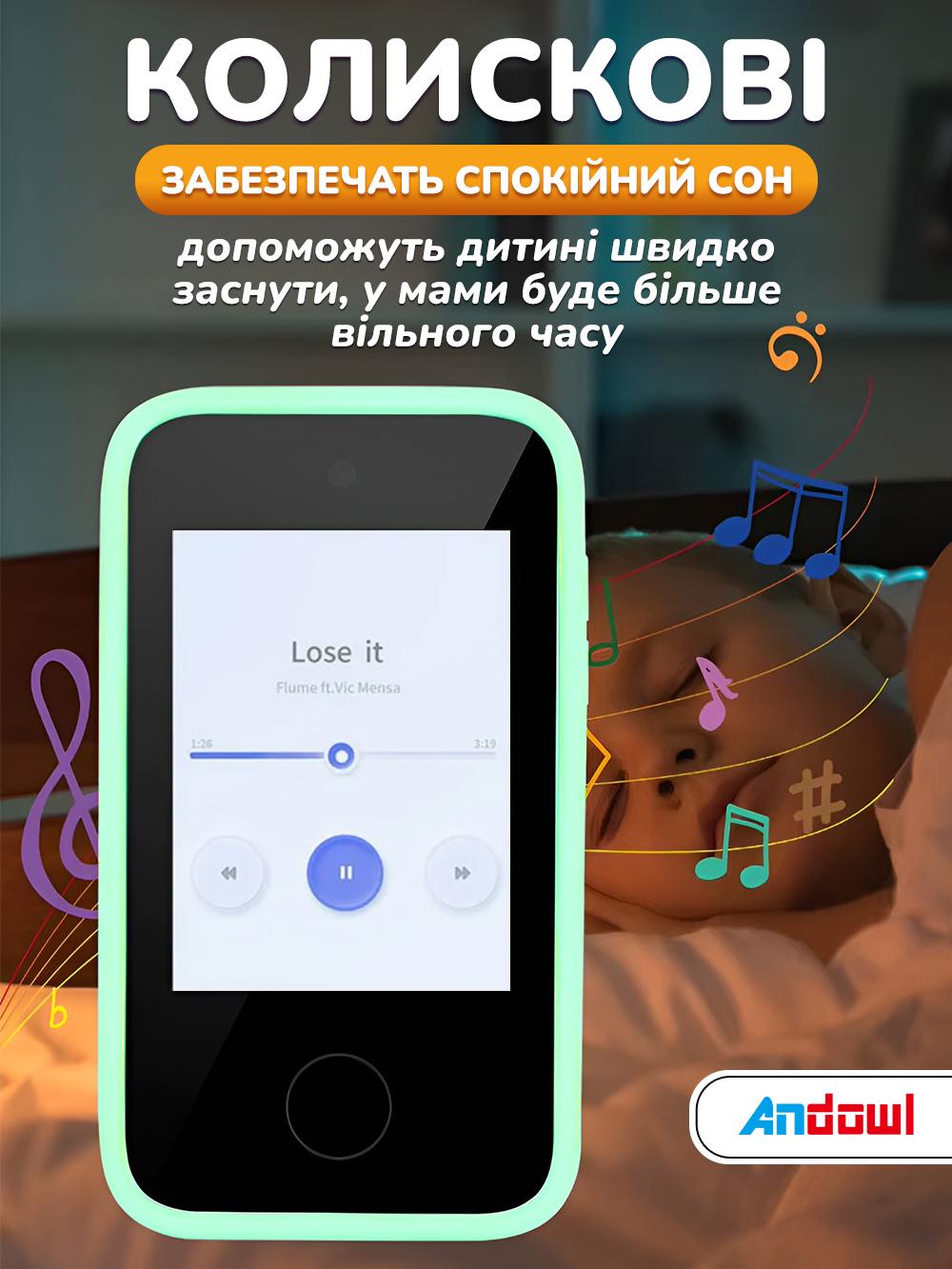 Телефон-іграшка з фотокамерою Andowl P40X1 без SIM-картки Зелений (e5544bc2) - фото 4