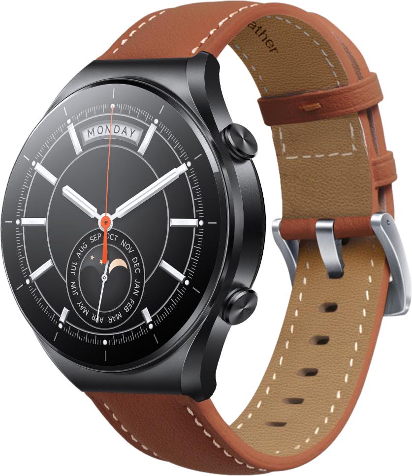 Ремешок кожаный Folsa для Xiaomi Watch S1 Acttive Brown (31563-30)