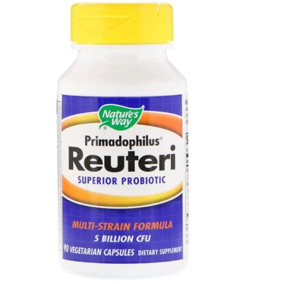 Натуральная добавка для иммунитета Nature's Way Primadophilus Reuteri Superior Probiotic 90 вег. капс. (NWY-15024)