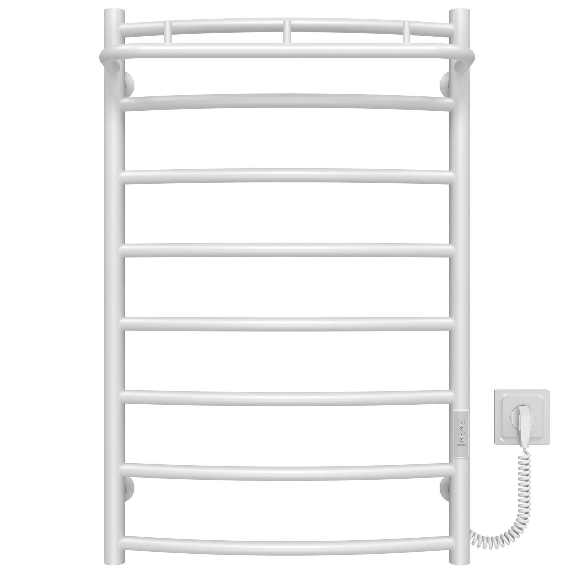 Рушникосушарка електрична Deffi Класік N П8 WD03 праве підключення нержавіюча сталь 500x800 см Білий (C.KN.80.50.8.E.W.R.3)