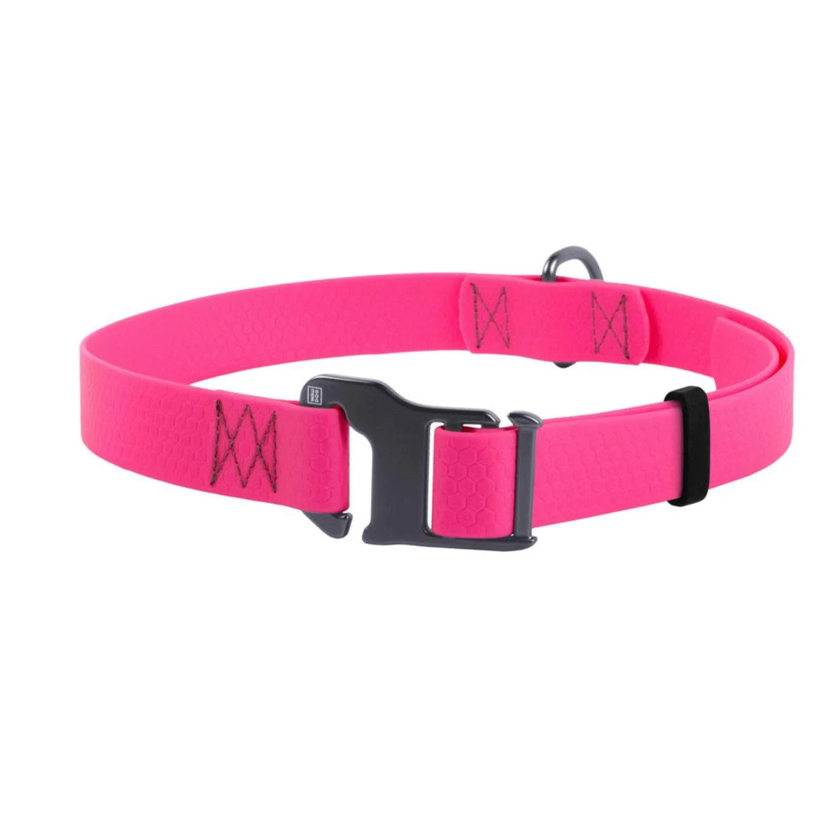 Нашийник Waudog Waterproof водостійкий пряжка гачок 25 мм 35-70 см Рожевий