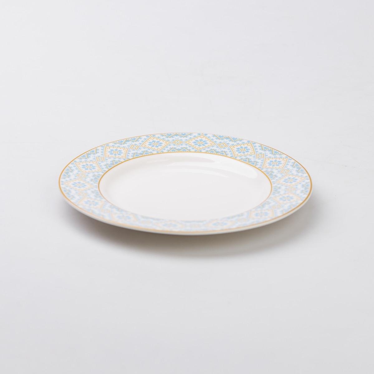 Тарілка керамічна десертна з орнаментом 19 см (5408) - фото 4