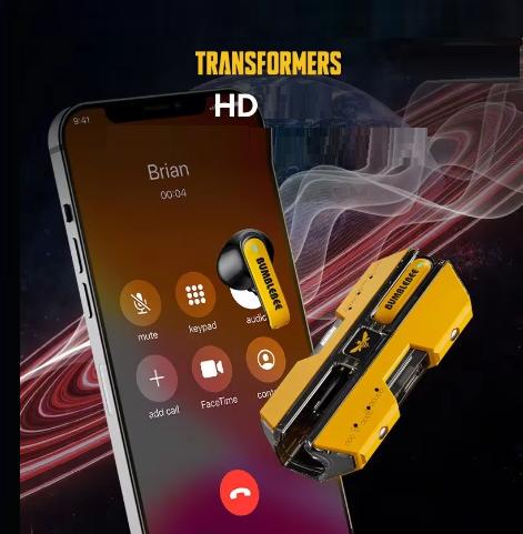 Гарнітура ігрова Transformers. бездротова з шумозаглушенням Bluetooth 5.3 - фото 2