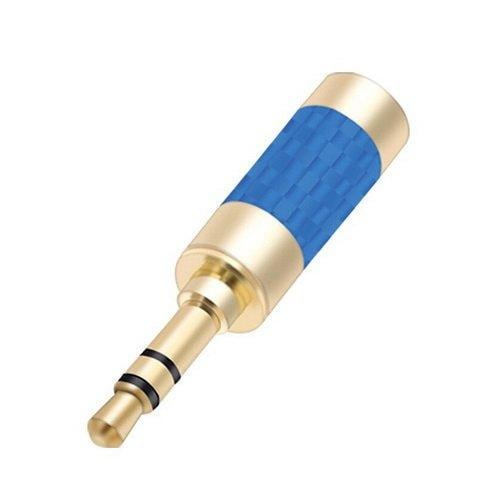 Штекер металевий під паяння SUNROZ FreeEnd-3,5 мм TRS 3 pin Gold/Blue Carbon (A48501)