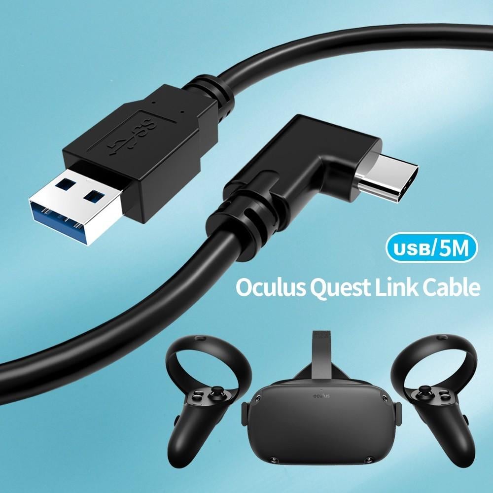 Кабель Oculus Link USB 3.2 type для шлемов Meta Quest Oculus Quest 1/Oculus Quest 2/Oculus Quest 3/Pico 4 Черный - фото 5