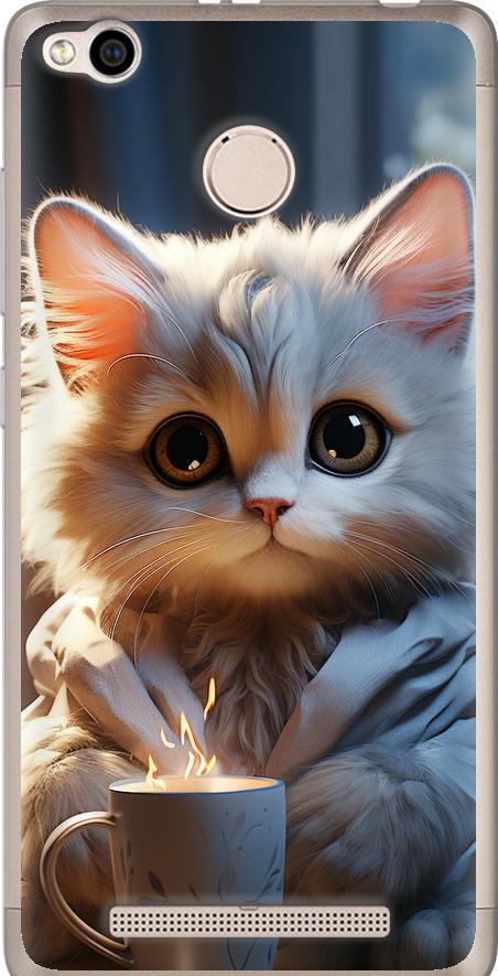 Чехол на Xiaomi Redmi 3x White cat (5646u-441-42517)