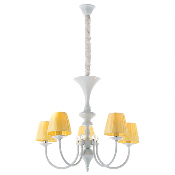 Люстра підвісна Flora з жовтими абажурами (NW001/5)