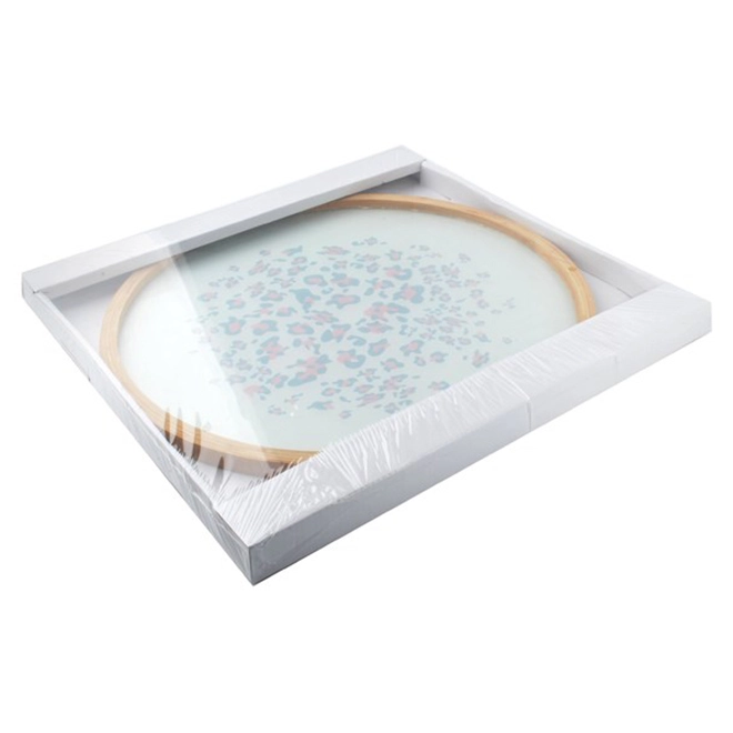 Поднос стеклянный круглый Lampart Rose 38 см HTBD1524 (30365) - фото 2 Поднос стеклянный круглый Lampart Rose 38 см HTBD1524 (30365) - фото 2