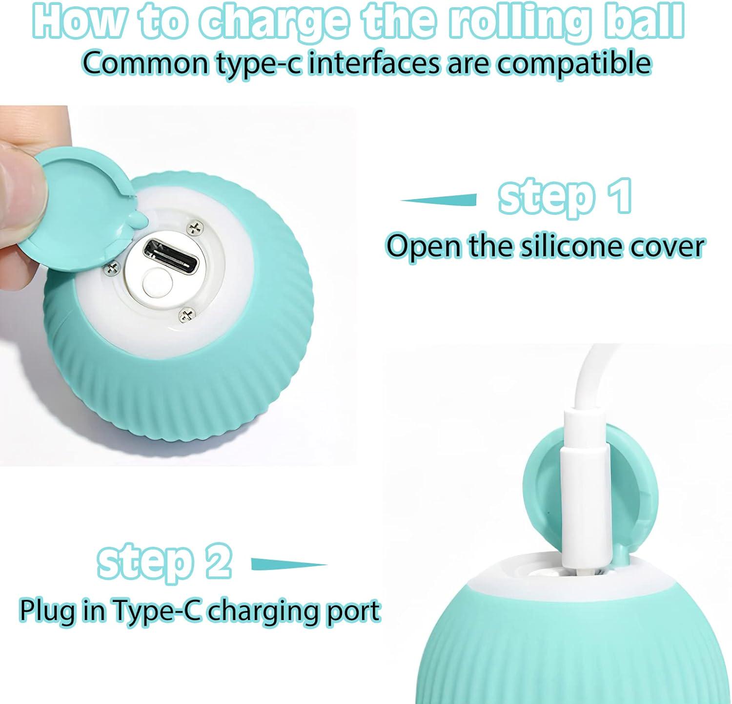 Игрушка интерактивная для кошек и собак со светодиодной подсветкой USB Голубой - фото 3 Игрушка интерактивная для кошек и собак со светодиодной подсветкой USB Голубой - фото 3