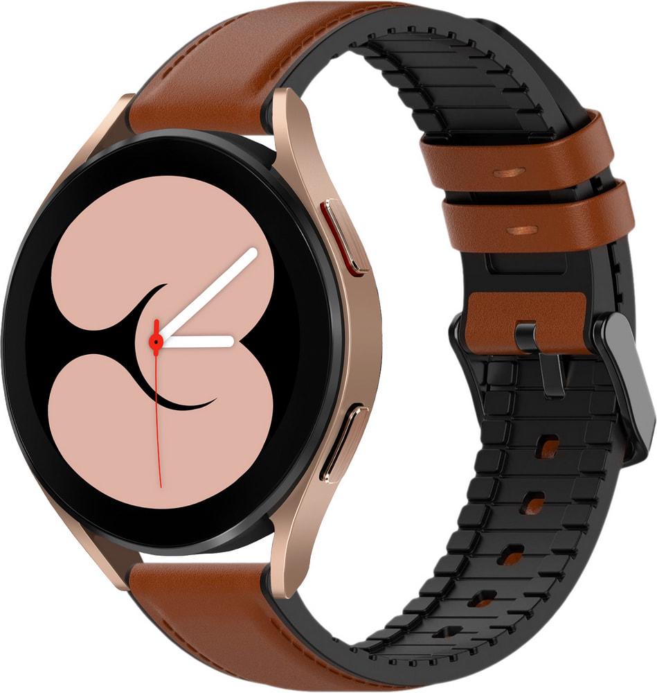 Ремешок кожаный Tamyx для Galaxy Watch 4 40 мм Brown (31584-30)