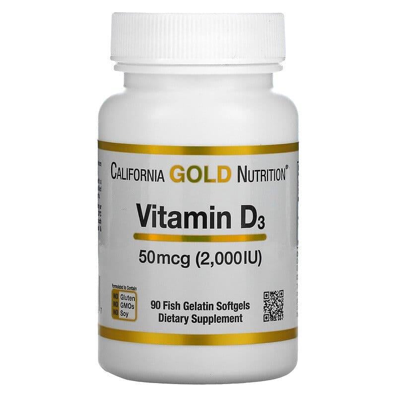 Вітамінний комплекс California Gold Nutrition D3 2000 МЕ 90 капс.