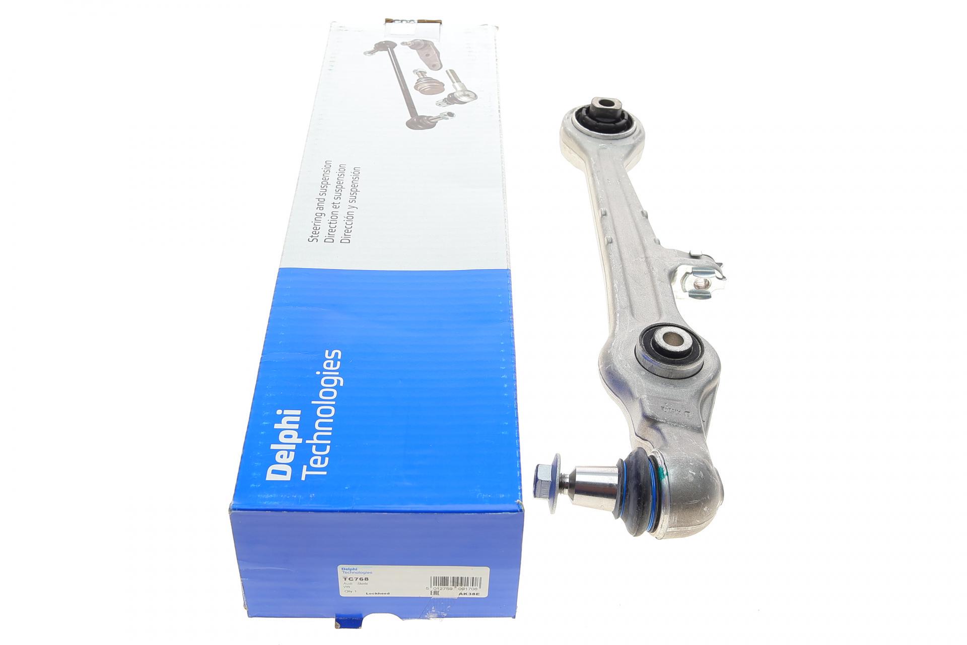 Рычаг подвески DELPHI передний/снизу Audi A4/A6/VW Passat B5 94-09 (TC768)