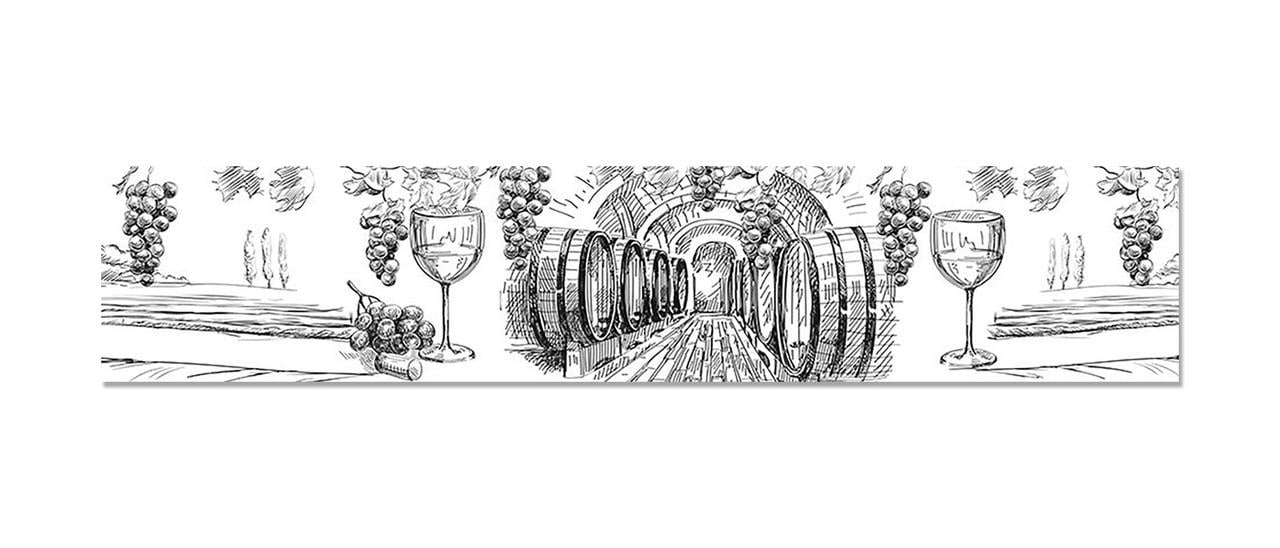 Наклейка виниловая на кухню Zatarga Виноделие 600х3000 мм (1262637308) Наклейка виниловая на кухню Zatarga Виноделие 600х3000 мм (1262637308)