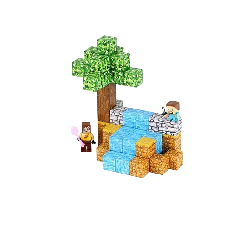 Конструктор магнітний Minecraft LZCK050 фігурки героїв 58 елементів (MTT-198608)