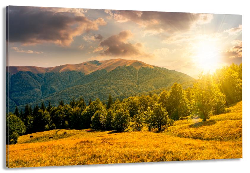 Картина на полотні у вітальню/спальню Гори 50х100 см (MLP_211)