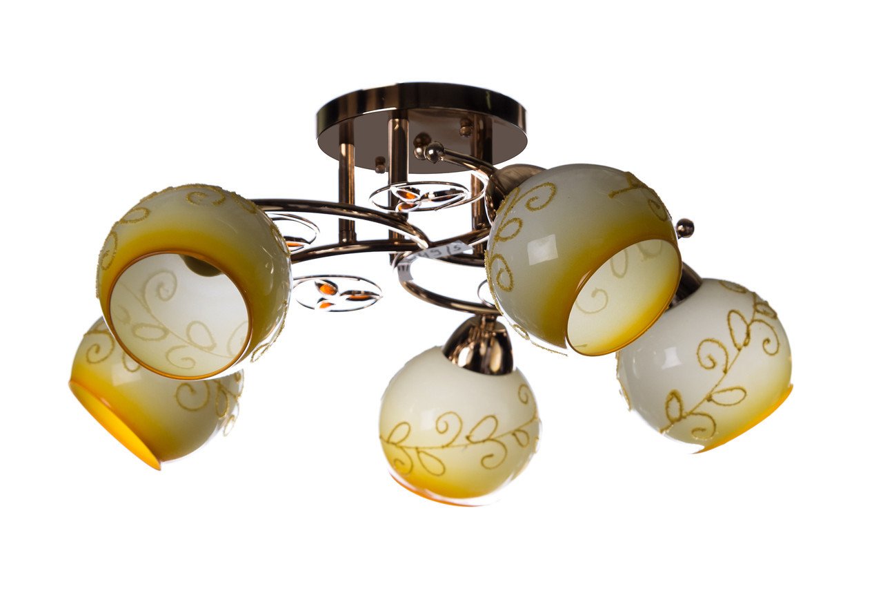 Люстра потолочнаяSunlight 3049/5 на 5 плафонов для спальни