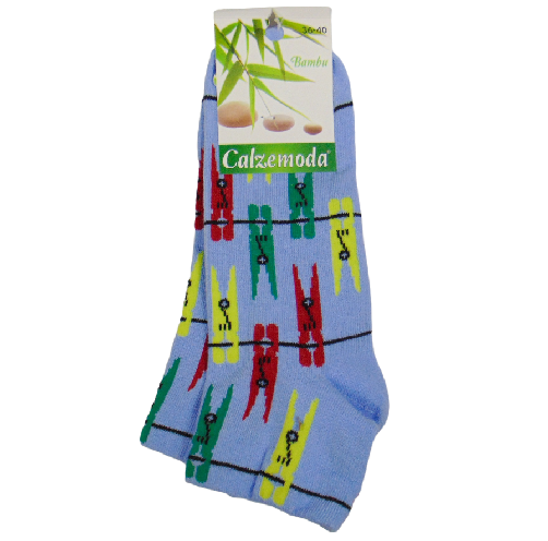 Носки с рисунком Calze Moda р. 36-40 Голубой (1969953141)