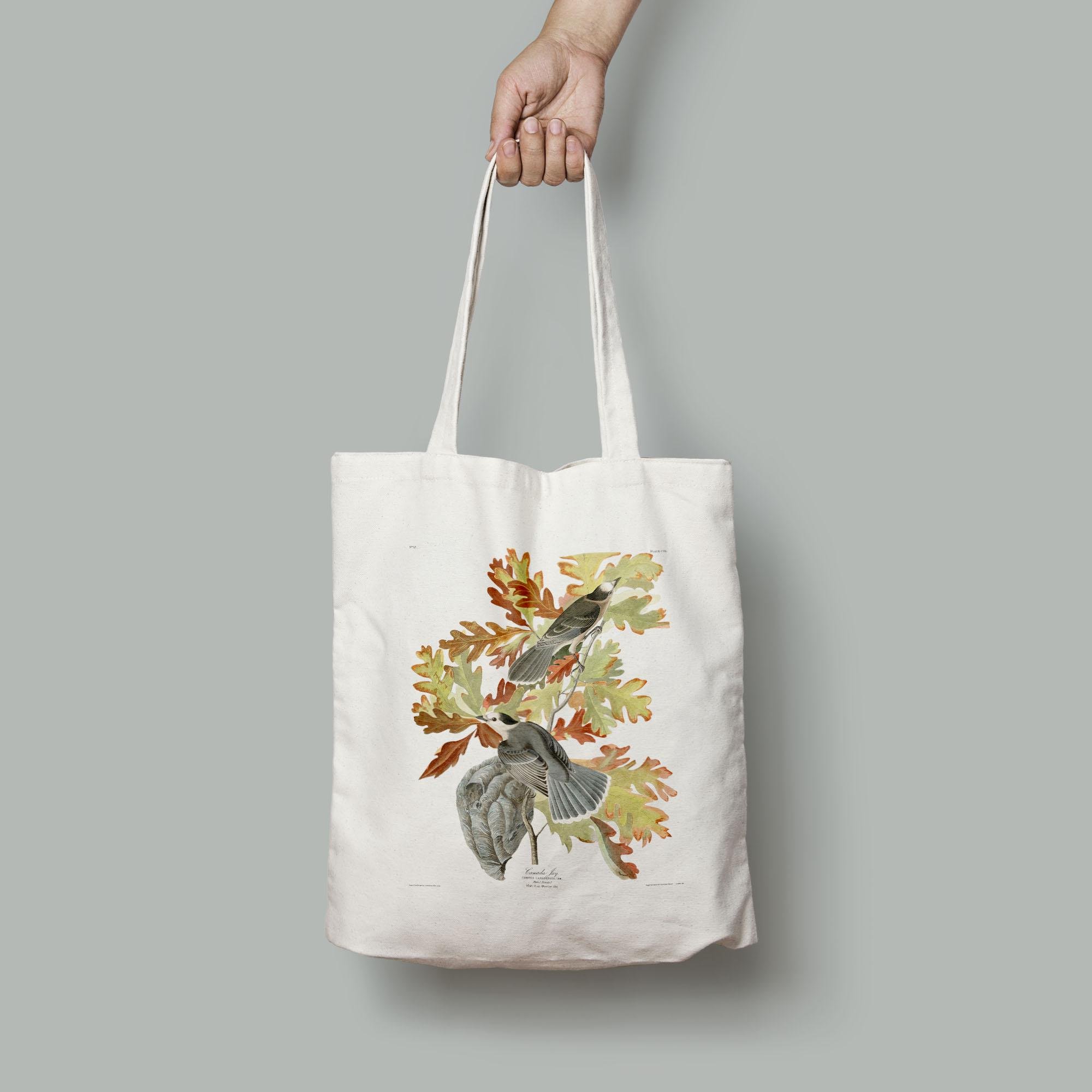 Эко-сумка Серая сойка Дуб белый шопер (Birds_1129005_Bag)