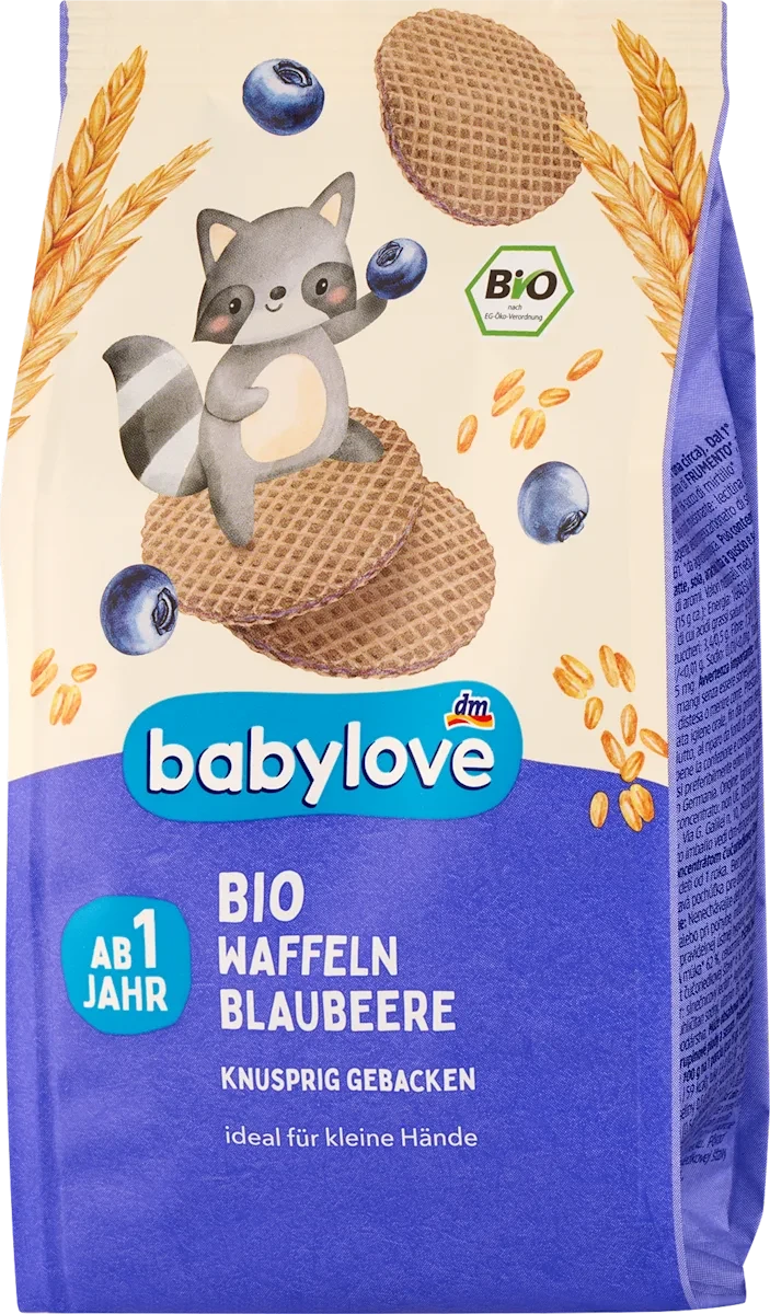 Вафли с черникой для детей Babylove с 12 месяцев 30 г (2863047497)
