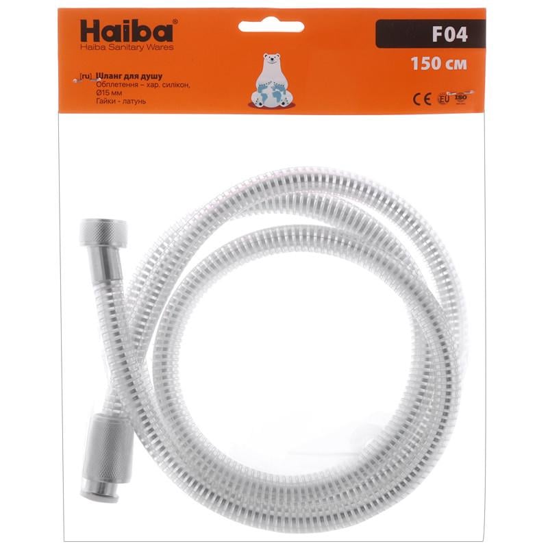 Шланг душевой Haiba LUMI F04, 150см (HO0020) Шланг душевой Haiba LUMI F04, 150см (HO0020)