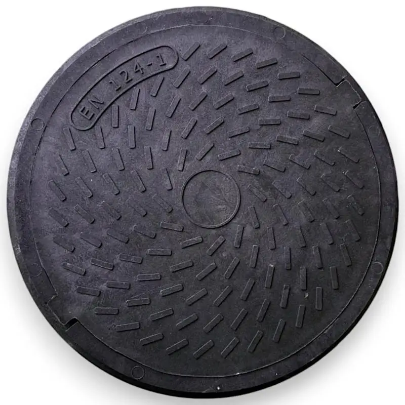 Люк садовый 1 т корпус 735 мм лаз 600 мм 17 кг Черный