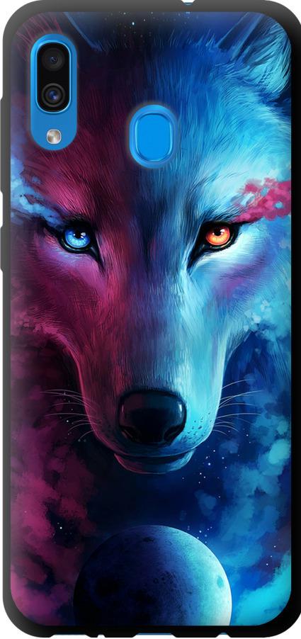 Чохол на Samsung Galaxy A20 2019 A205F Арт-вовк (3999b-1761-42517) Чохол на Samsung Galaxy A20 2019 A205F Арт-вовк (3999b-1761-42517)