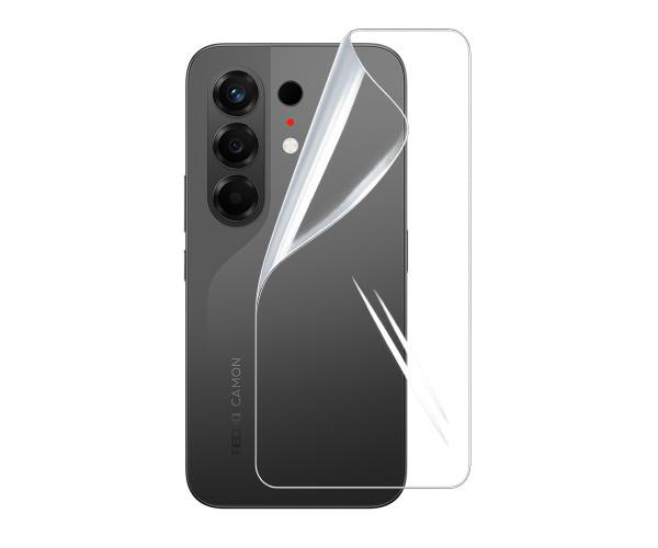 Пленка гидрогелевая Hydrogel Film для Tecno Camon 50 Pro на заднюю панель Transparent