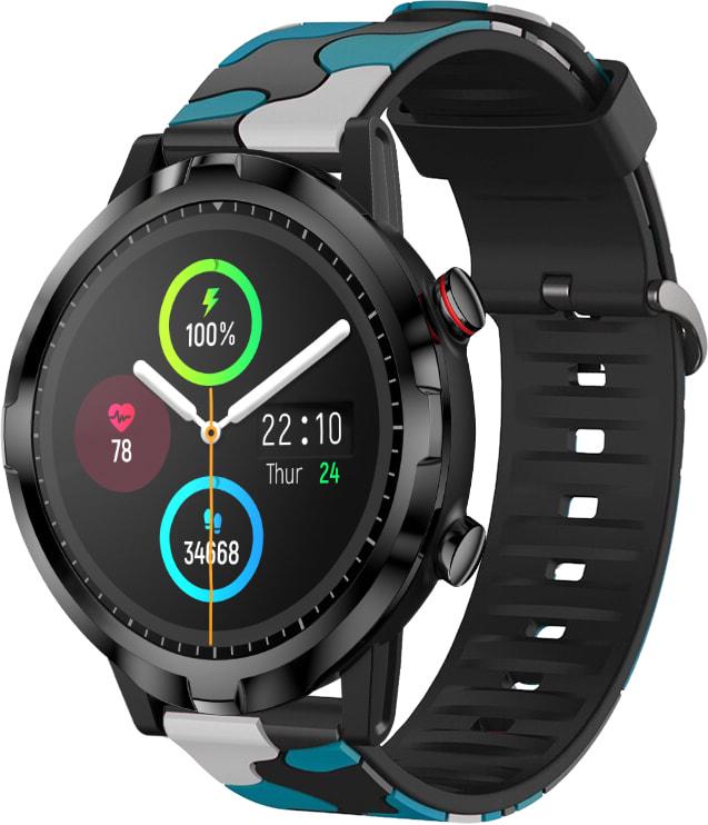 Ремешок Tactic Camouflage для Haylou Smart Watch RT LS05S Blue (32953-28) - фото 1 Ремешок Tactic Camouflage для Haylou Smart Watch RT LS05S Blue (32953-28) - фото 1