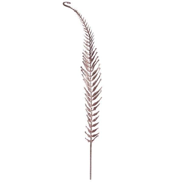 Ветка декоративная Yes! Fun Перо Папоротника 100 см глиттер Розовое золото (974589)