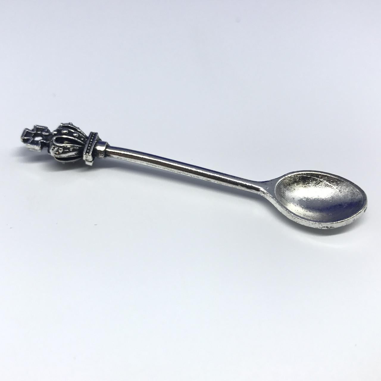 Подвеска металлическая декоративная Ложка 6 см Античное серебро (555106140)