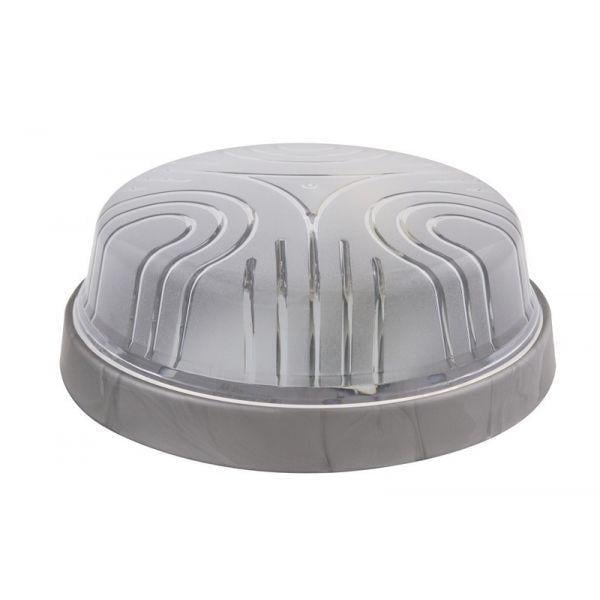 Настінно-стельовий світильник ERKA 1103-S круглий прозорий E27 IP20 Срібний (27550772)