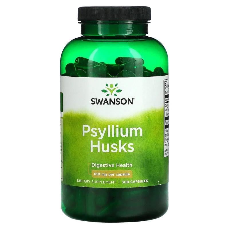 Псиліум Swanson Psyllium Husk Подорожник мелене лушпиння насіння клітковина 610 мг 300 капс. (1535254542) - фото 1 Псиліум Swanson Psyllium Husk Подорожник мелене лушпиння насіння клітковина 610 мг 300 капс. (1535254542) - фото 1
