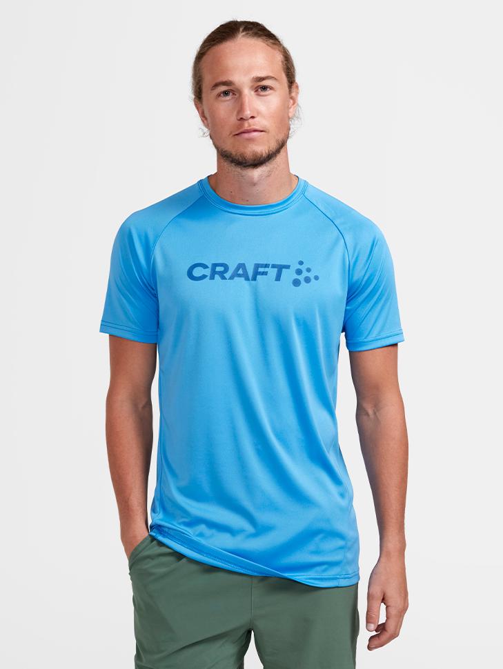 Мужская футболка CRAFT Core Unify Logo 1911786-307000 XL Blue - фото 2 Мужская футболка CRAFT Core Unify Logo 1911786-307000 XL Blue - фото 2