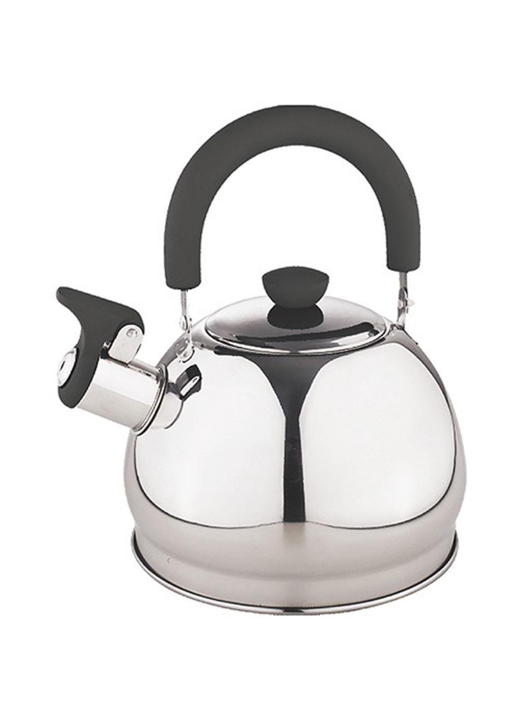 Чайник из нержавеющей стали со свистком SS Stenson MH-3531 одинарное дно 2,0 л Серый (3531А)