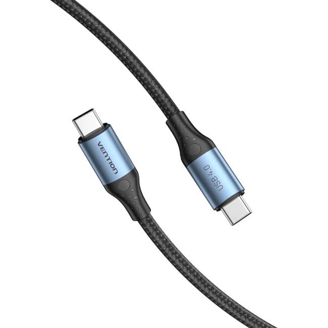 Кабель для передачи данных Vention USB 4.0 Type-C M-M 5 A 1 м Черный (604991) - фото 4