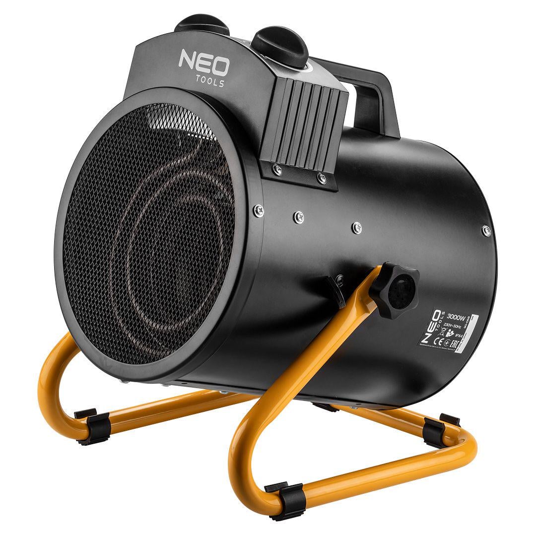 Тепловая пушка электрическая Neo Tools 90-068 3 кВт для обогрева 80 м² Черный