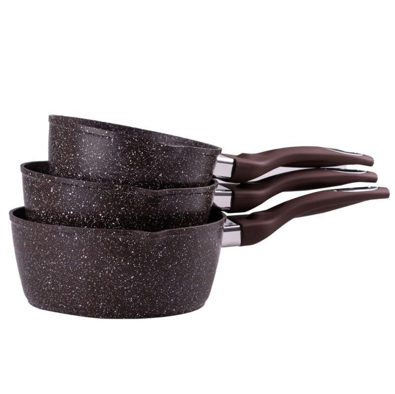 Набор ковшей для кухни 3 шт. Коричневый