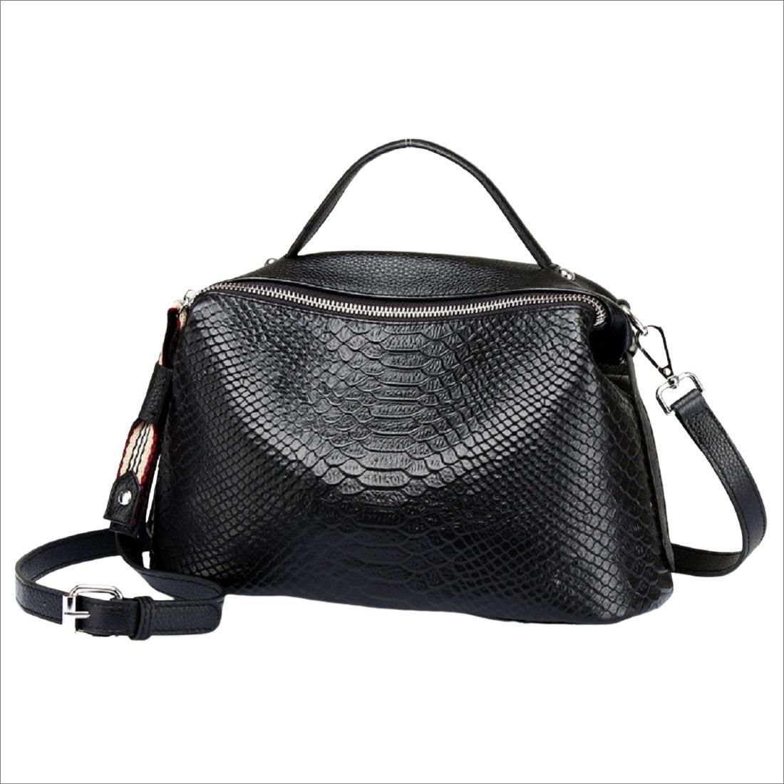 Женская сумка кросс-боди Royal Bag B24-W-6059A кожаная Черный (6986)