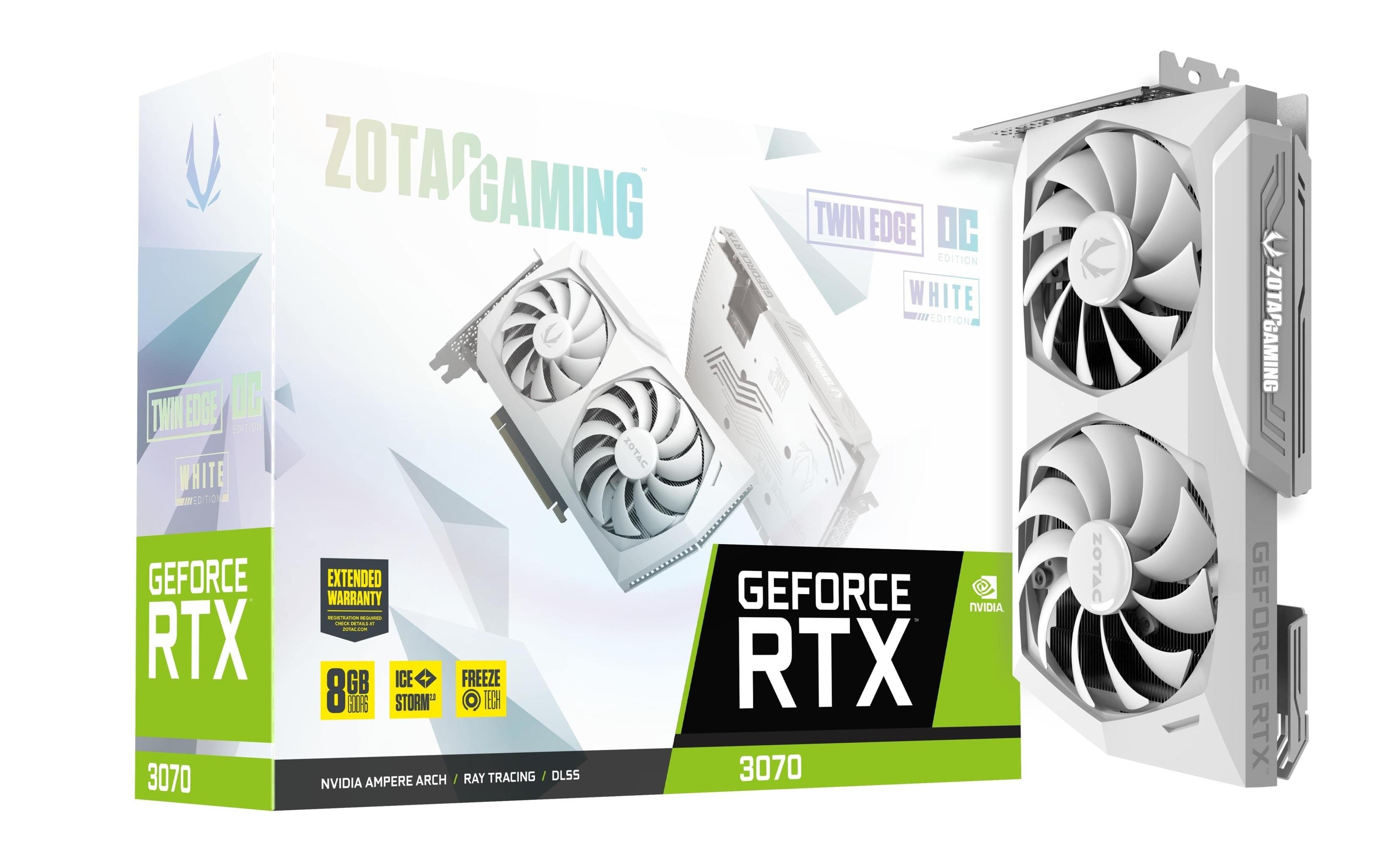 Відеокарта Zotac GAMING GeForce RTX 3070 Twin Edge OC White Edition (22772495)