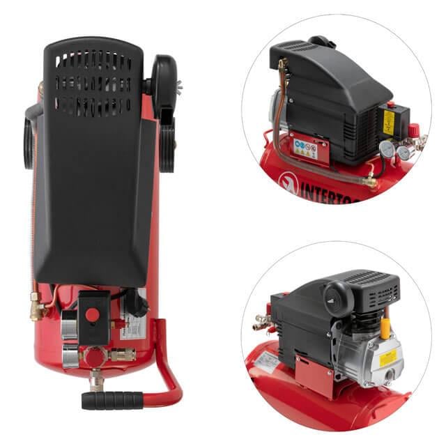 Компрессор Intertool PT-0010 24 л 1,5 кВт 220 В 8 атм 206 л/мин. (111283) - фото 7