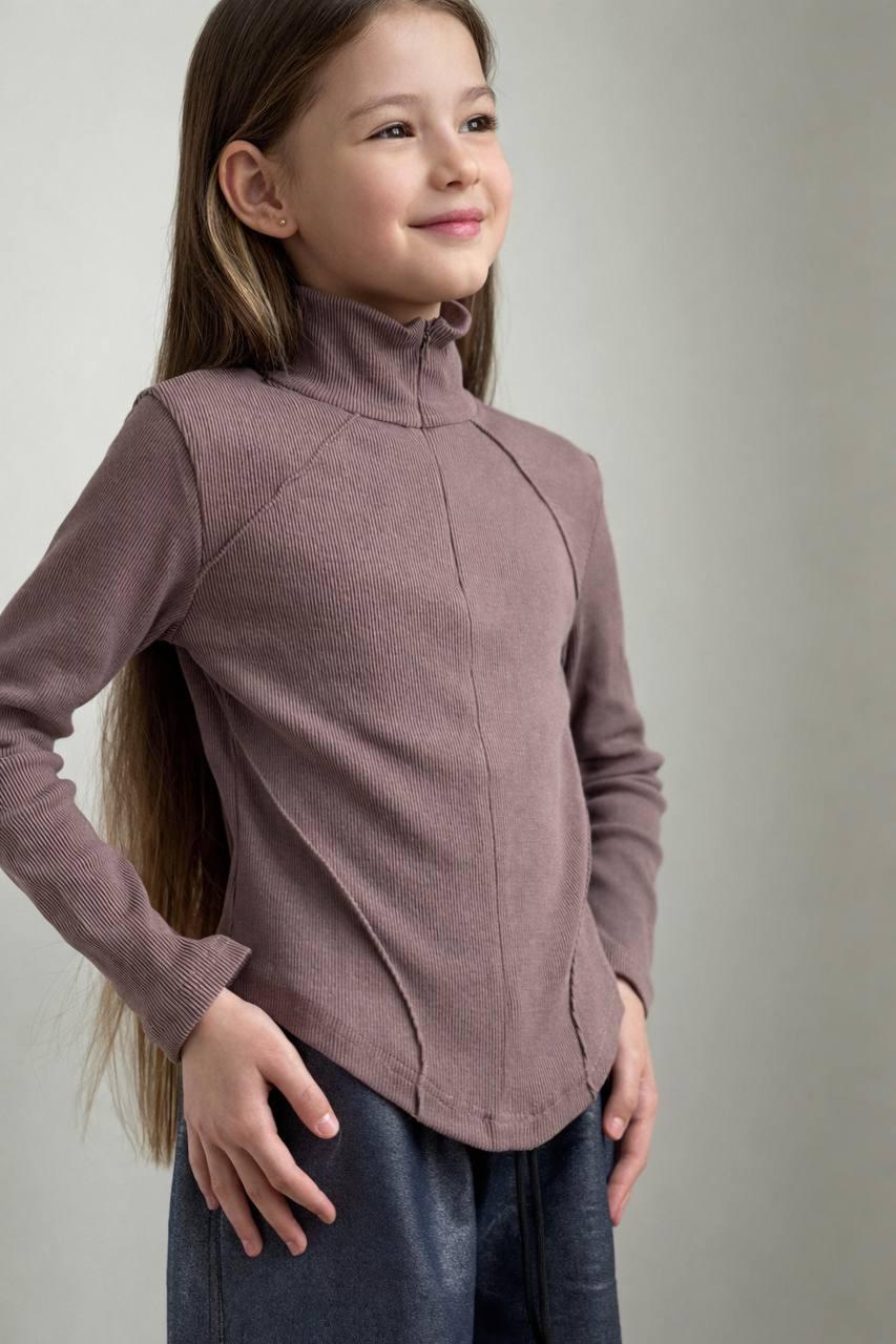Лонгслив для девочек IRmAS 1339 134 см Капучино