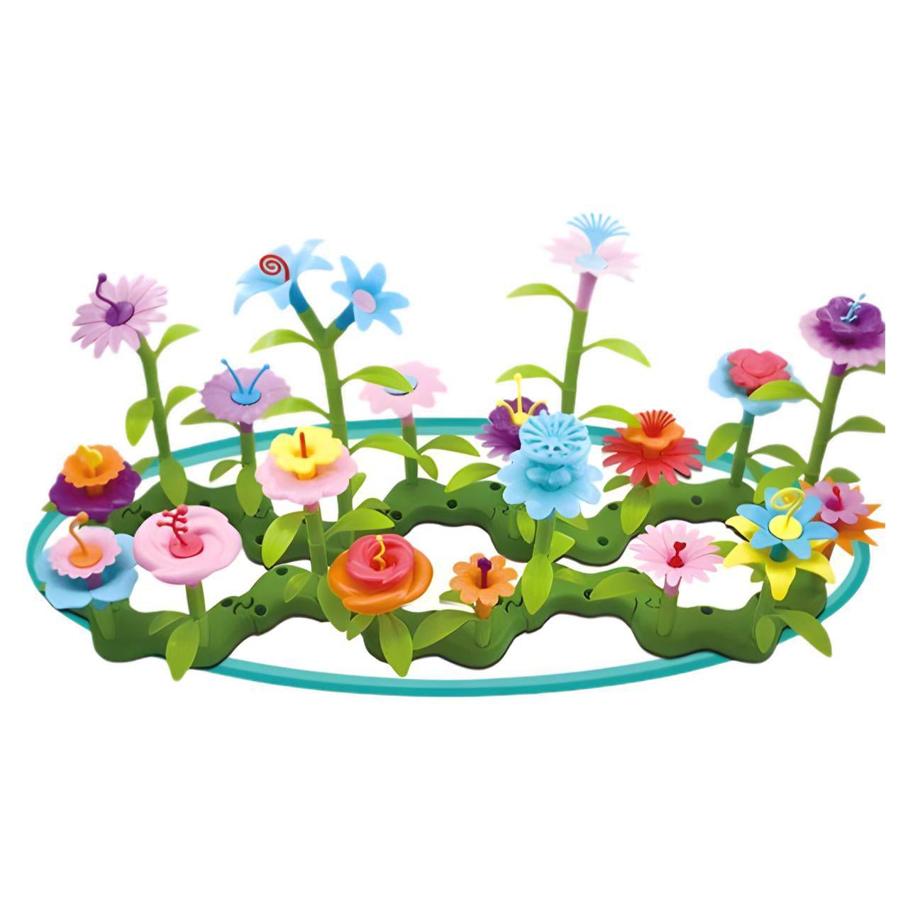 Конструктор для девочек B 6969-3 Цветочная оранжерея с извилистой основой 112 деталей