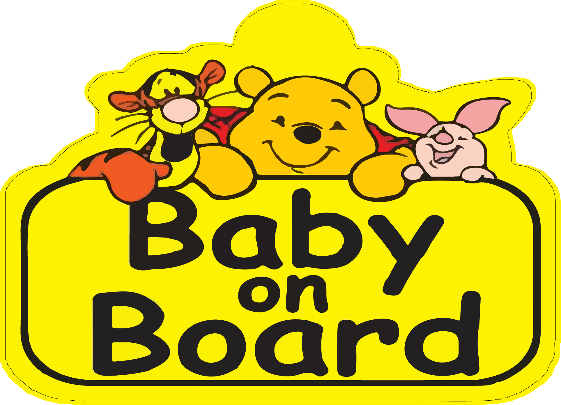 Знак на авто Baby on board Дисней на магните