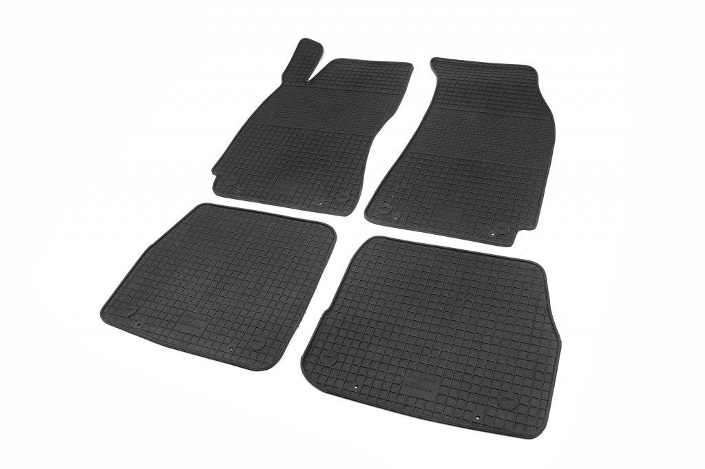 Резиновые коврики Polytep для Skoda Superb 2001-2009 гг. резина Черный