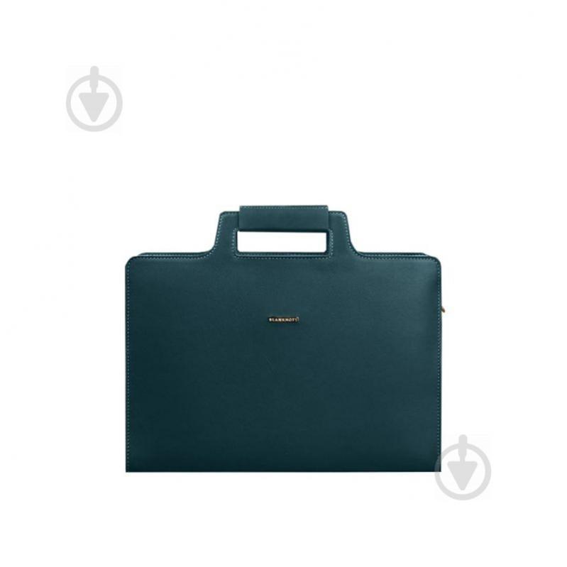 Жіноча шкіряна сумка для ноутбука та документів BlankNote 15 Dark Green (BN-BAG-36-malachite)